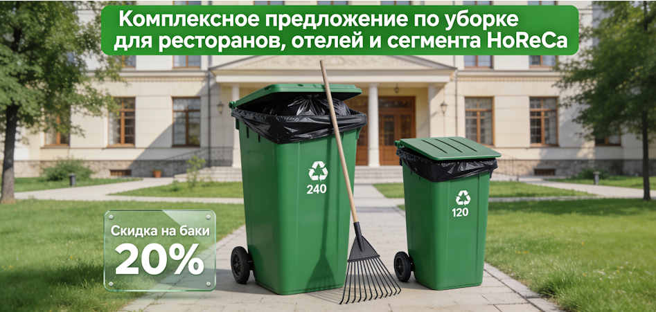 Спецпредложение для HoReCa: Готовый комплект для уборки территории