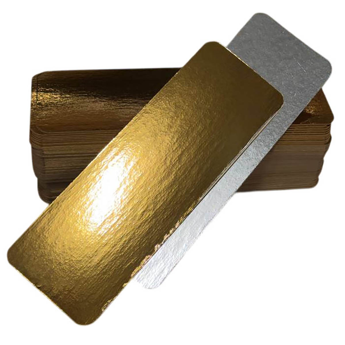 Подложка ламинированная золото/серебро толщина 0.8 мм 100х300 мм 1200 шт.