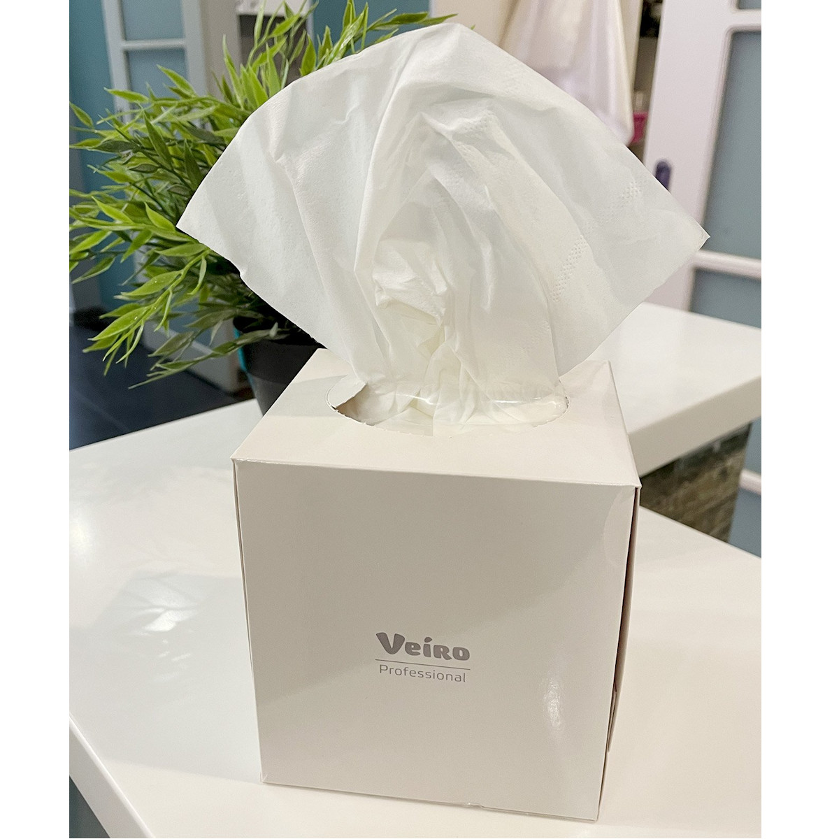 Салфетки косметические Veiro Professional белые 2-х слойные 80 шт/упак