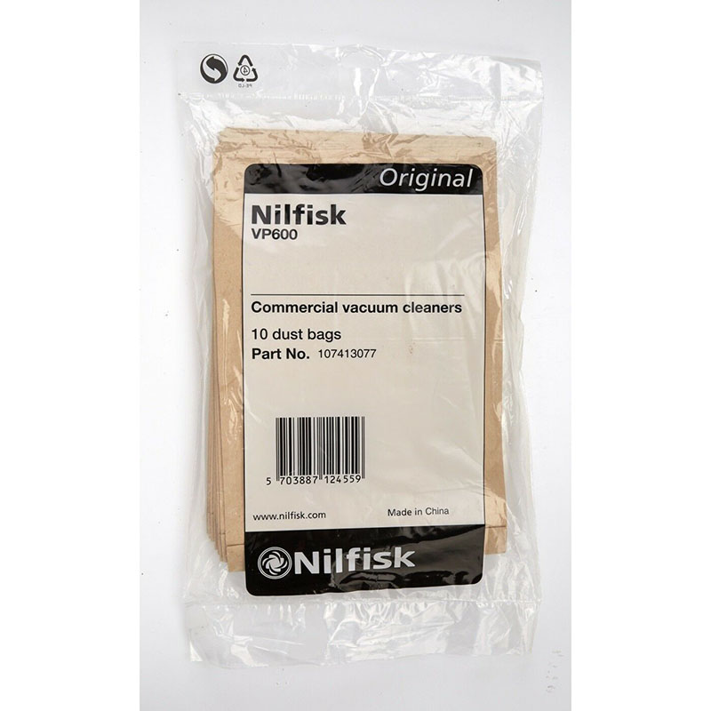 Мешки для пылесоса (пылесборники) Nilfisk Dustbag VP600 Paper 10 шт.