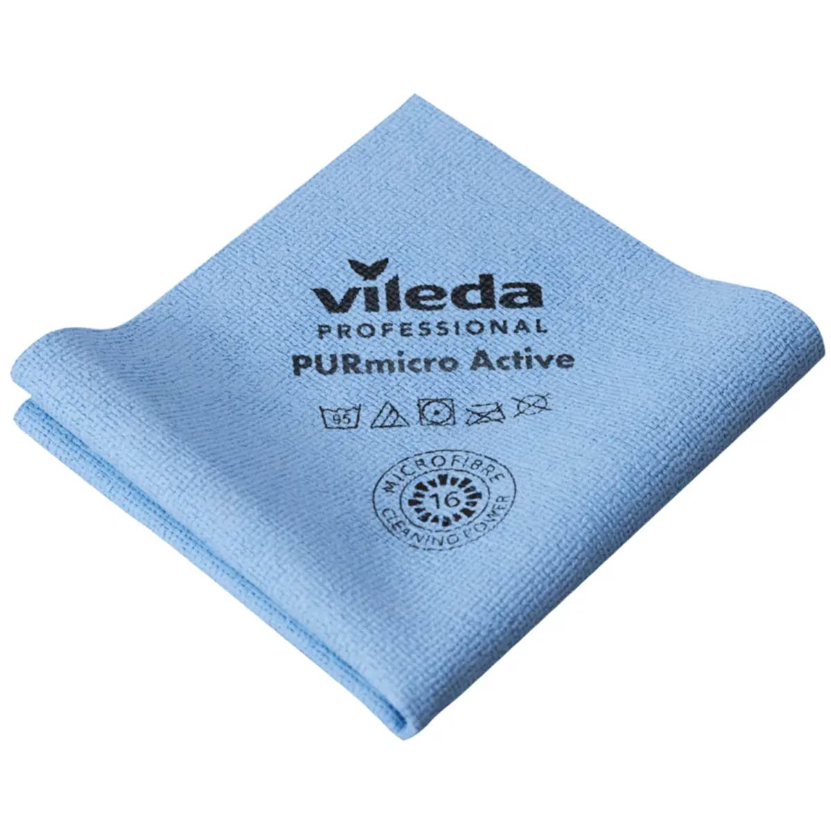 Салфетки Vileda ПУРмикро Актив 174046 35x38 см синий 5 шт/упак