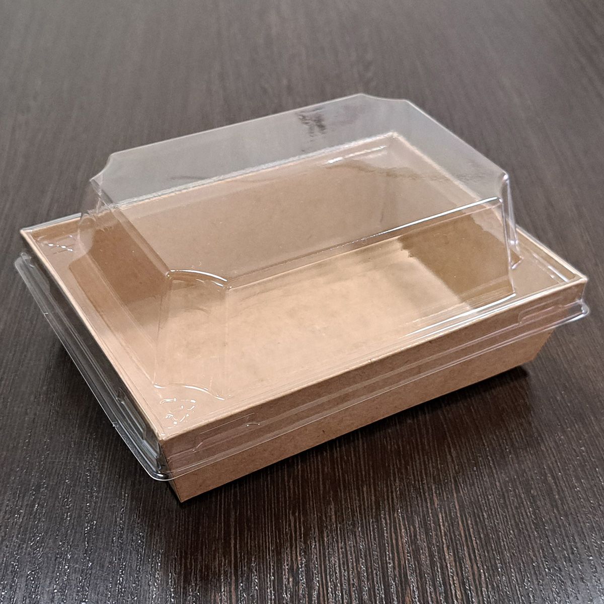 Контейнер бумажный с крышкой Ant Box Kraft 400 мл 120x85x68 мм 600 шт.