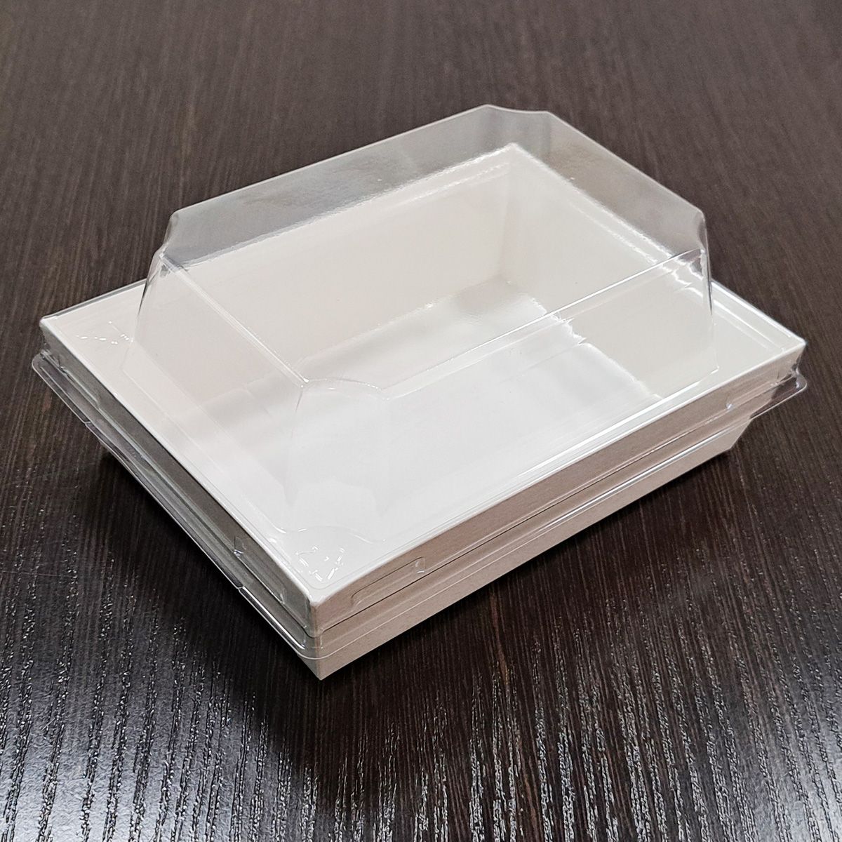 Контейнер бумажный с крышкой Ant Box White 400 мл 120х85x68 мм 600 шт.