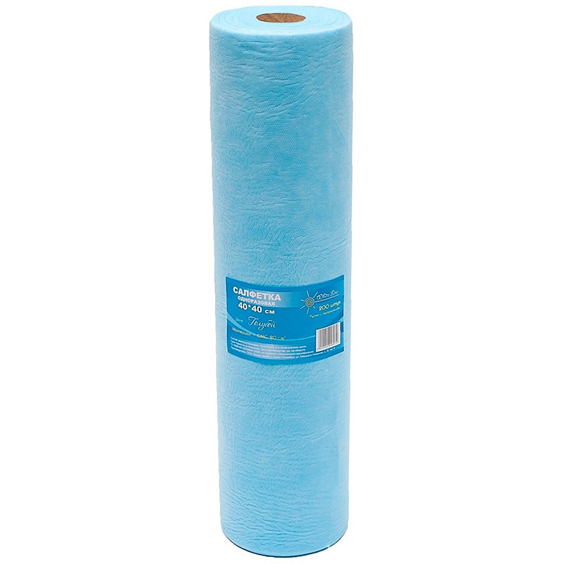 Салфетка White Line 40x60 см SMS 20 голубая 200 шт.