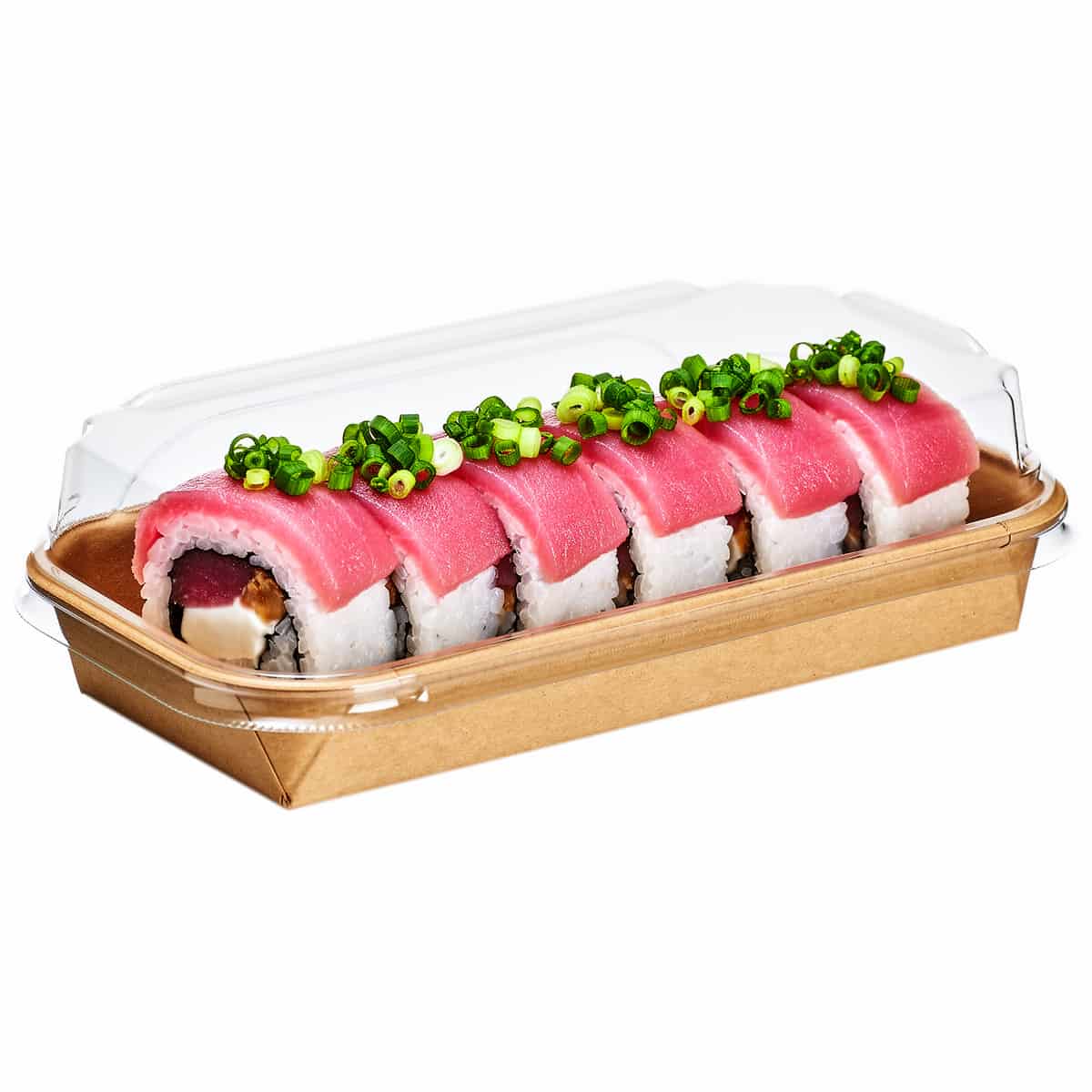 Контейнер бумажный Green Ant Sushi Box с крышкой 400 мл 160х91х45 мм 700 шт.