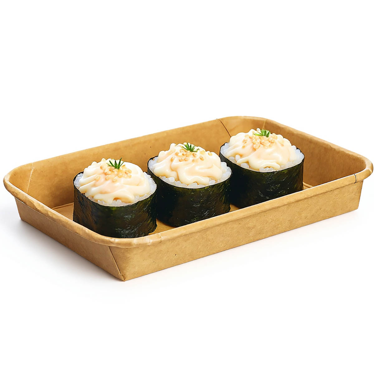 Контейнер бумажный Green Ant Sushi Box 700 мл 130х185х24 мм 800 шт.